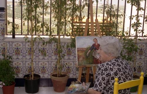 4-05 - Mamá pintando 19950827-3_mama_piso